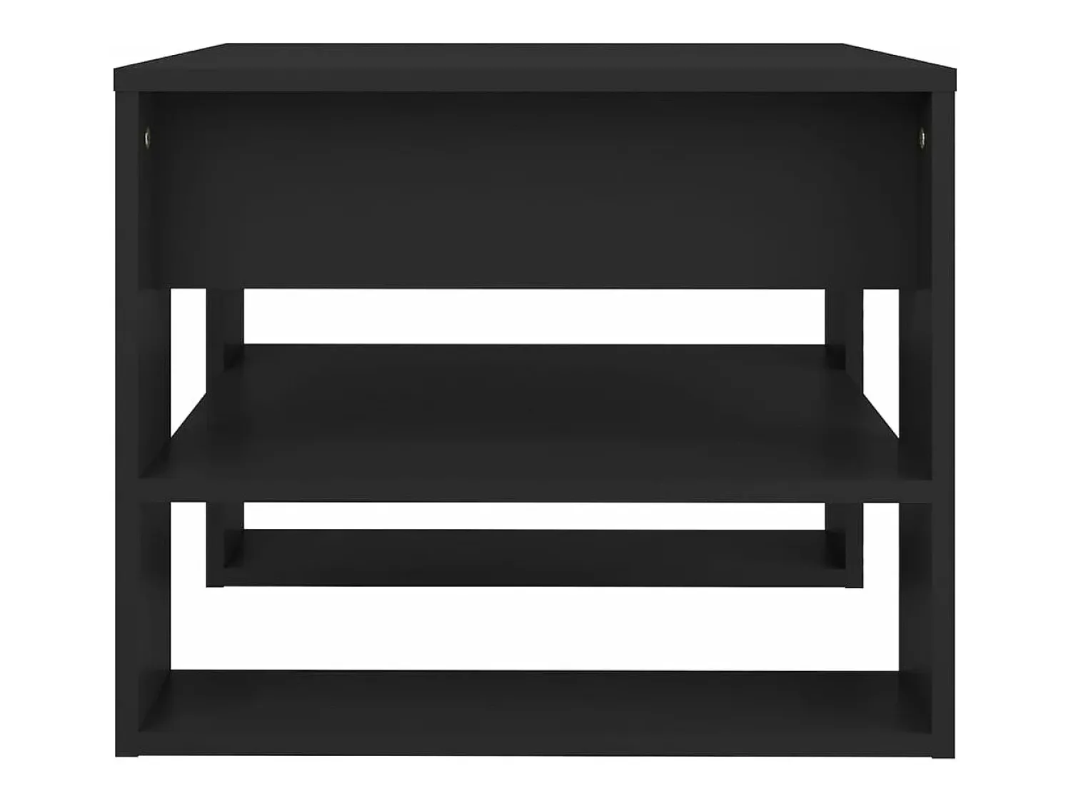 Discount vidaxl Mesa de centro 55,5x55x45 cm madeira processada Preto