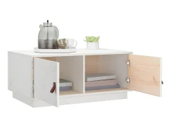 Mesa de centro 80x50x35 cm madeira de pinho maciça PT202998^ Mesa De Centro