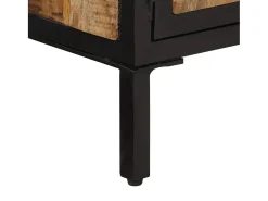 Mesa De Centro|vidaxl Mesa de centro 80x50x40 cm madeira de mangueira áspera maciça Castanho