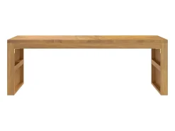 Mesa De Centro*vidaxl Mesa de centro 110x35x38 cm madeira maciça teca Natural claro