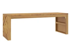 Mesa De Centro*vidaxl Mesa de centro 110x35x38 cm madeira maciça teca Natural claro