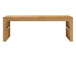Mesa De Centro*vidaxl Mesa de centro 110x35x38 cm madeira maciça teca Natural claro