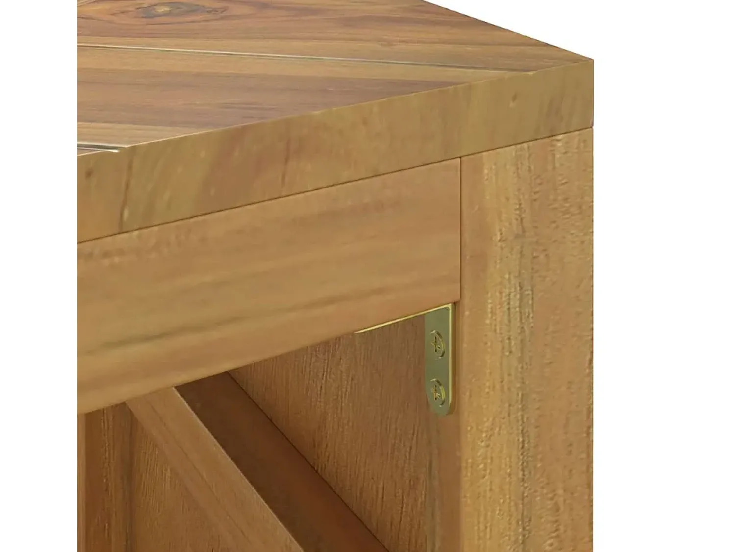 Mesa De Centro*vidaxl Mesa de centro 110x35x38 cm madeira maciça teca Natural claro