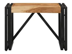Mesa De Centro|vidaxl Mesa de centro 50x50x35 cm madeira de acácia maciça Natural claro