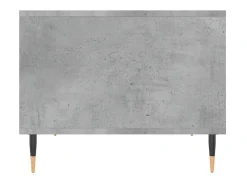 Mesa De Centro* Mesa de centro 60x50x40 cm madeira processada cinza cimento PT923155 Cinzento