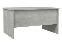 Discount vidaxl Mesa de centro 80x50x42,5 cm madeira processada cinza cimento Cinzento