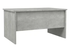 Discount vidaxl Mesa de centro 80x50x42,5 cm madeira processada cinza cimento Cinzento