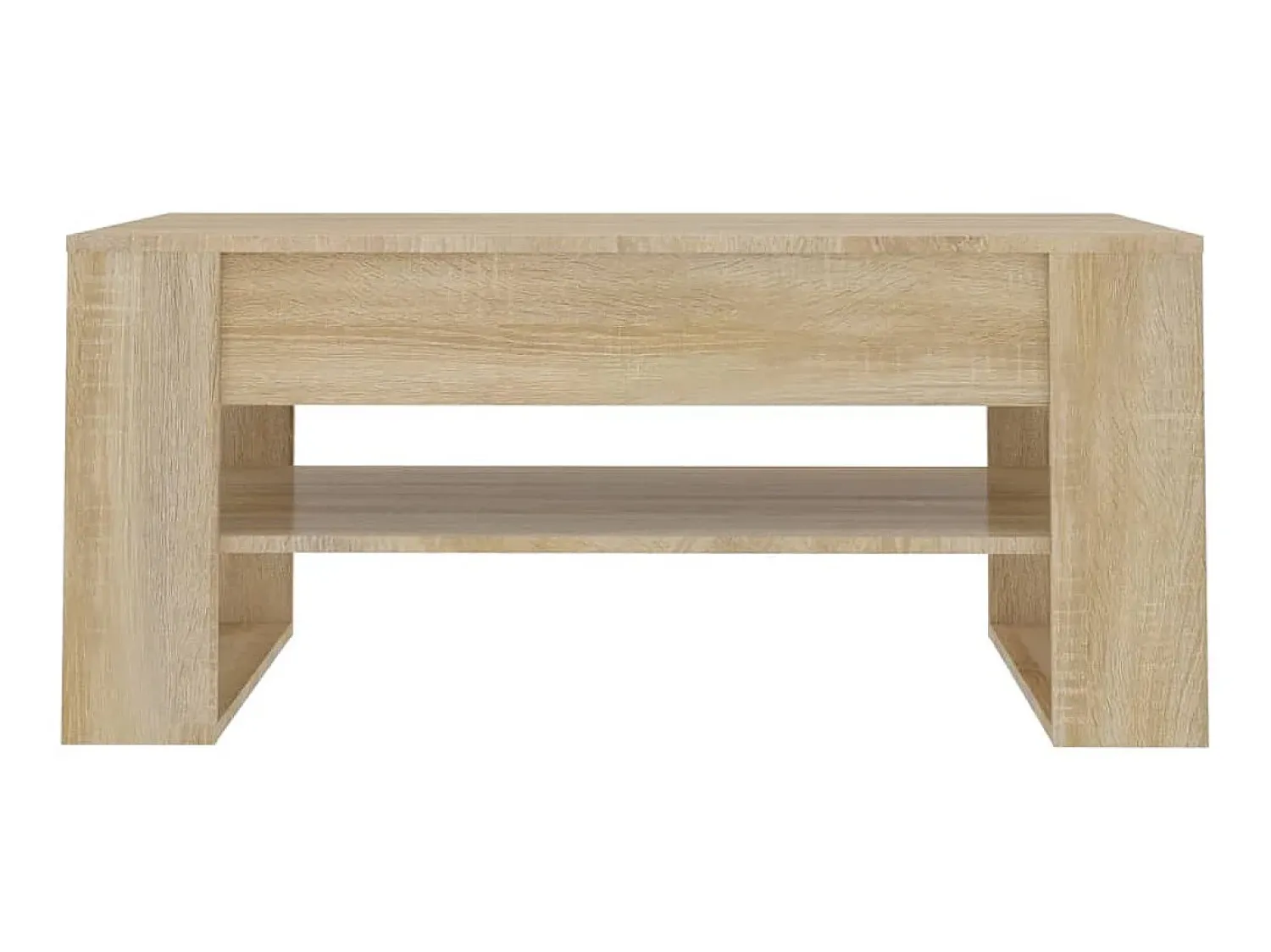 Mesa De Centro| Mesa de centro 102x55x45 cm madeira processada carvalho sonoma PT104427 Castanho