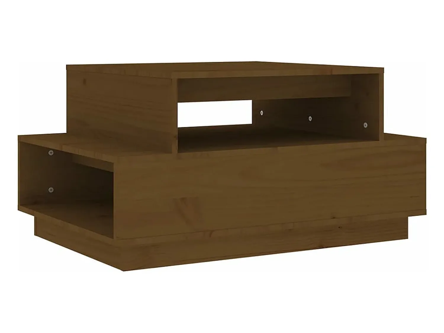 Online vidaxl Mesa de centro 80x55x40,5 cm madeira pinho maciça castanho-mel Natural claro