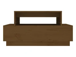 Online vidaxl Mesa de centro 80x55x40,5 cm madeira pinho maciça castanho-mel Natural claro