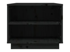 vidaxl Mesa de centro 90x49x40,5 cm madeira de pinho maciça Preto