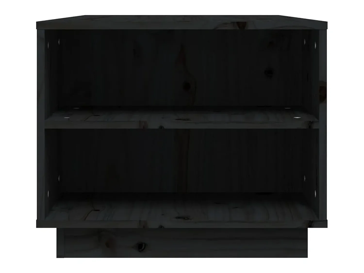 vidaxl Mesa de centro 90x49x40,5 cm madeira de pinho maciça Preto