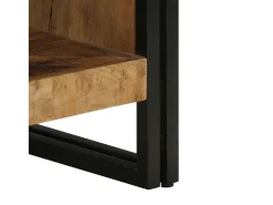 Mesa De Centro|vidaxl Mesa de centro 50x50x38 cm madeira de mangueira áspera maciça Natural claro