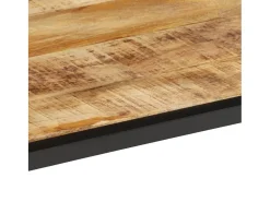 Best vidaxl Mesa de centro 55x55x45 cm madeira de mangueira áspera maciça Natural claro