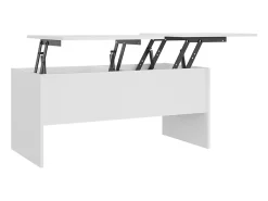 Mesa De Centro| Mesa de centro 102x50,5x46,5 cm madeira processada PT251857 Branco
