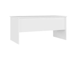 Mesa De Centro| Mesa de centro 102x50,5x46,5 cm madeira processada PT251857 Branco