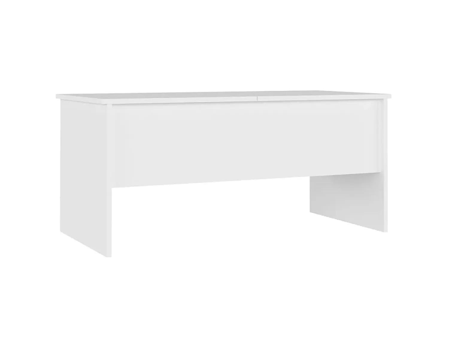 Mesa De Centro| Mesa de centro 102x50,5x46,5 cm madeira processada PT251857 Branco