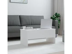Mesa De Centro| Mesa de centro 102x50,5x46,5 cm madeira processada PT251857 Branco