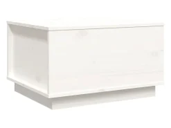 Mesa De Centro|vidaxl Mesa de centro 60x50x35 cm madeira de pinho maciça Branco