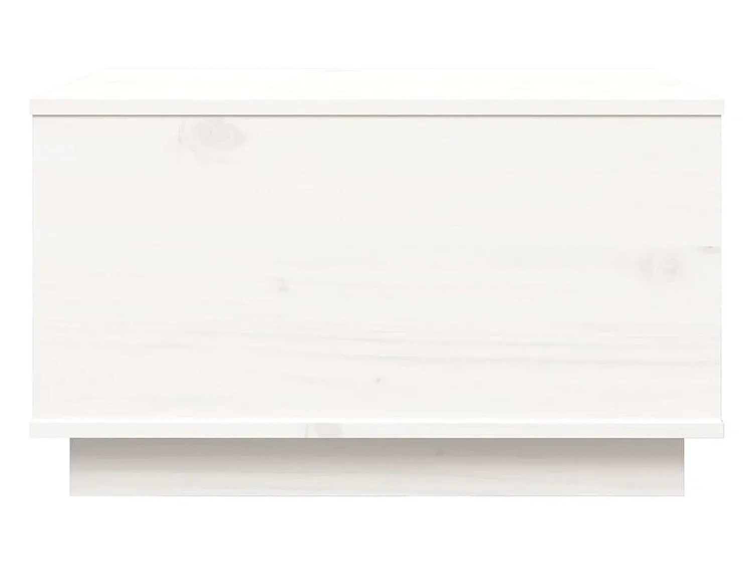 Mesa De Centro|vidaxl Mesa de centro 60x50x35 cm madeira de pinho maciça Branco