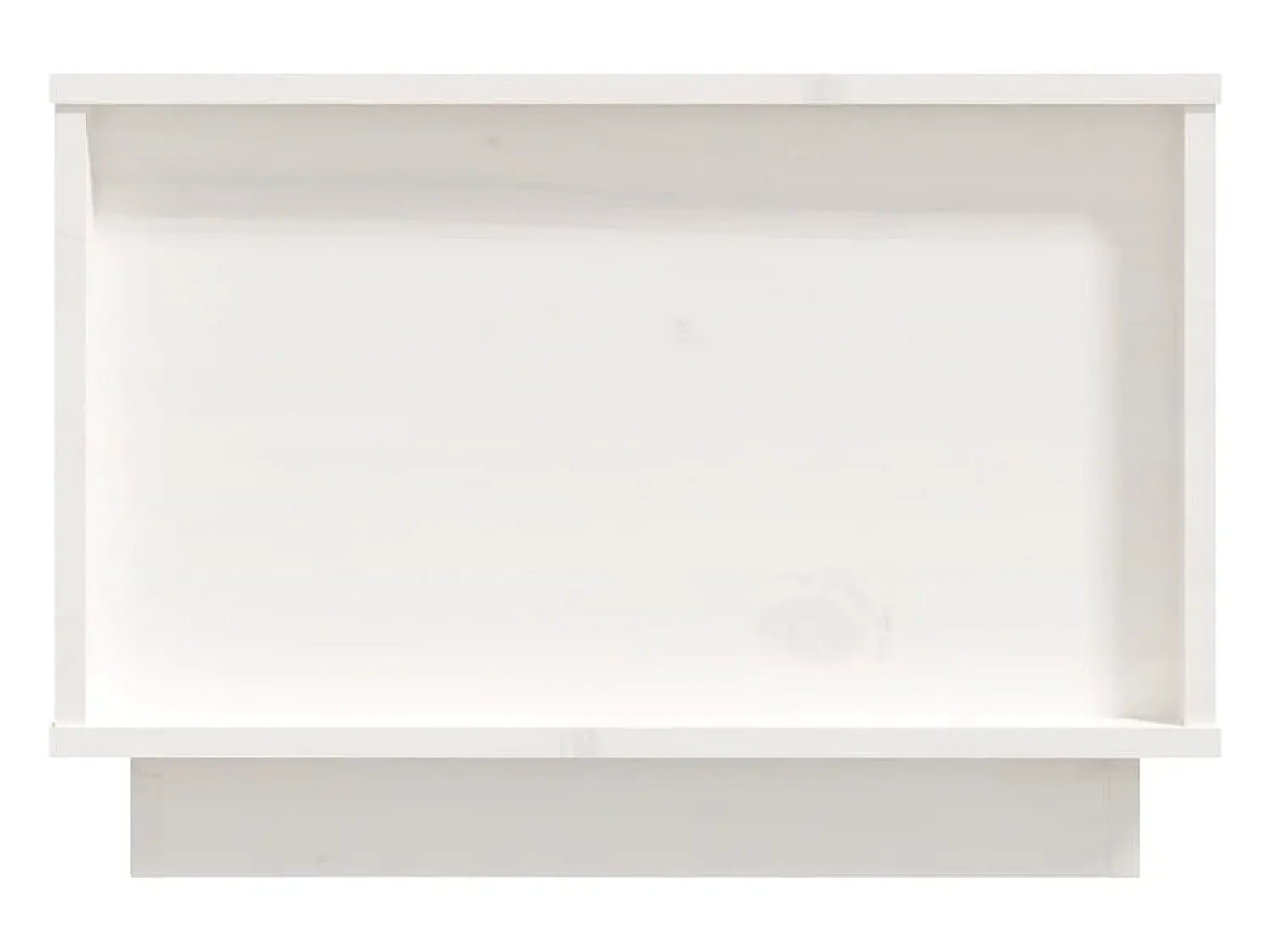 Mesa De Centro|vidaxl Mesa de centro 60x50x35 cm madeira de pinho maciça Branco