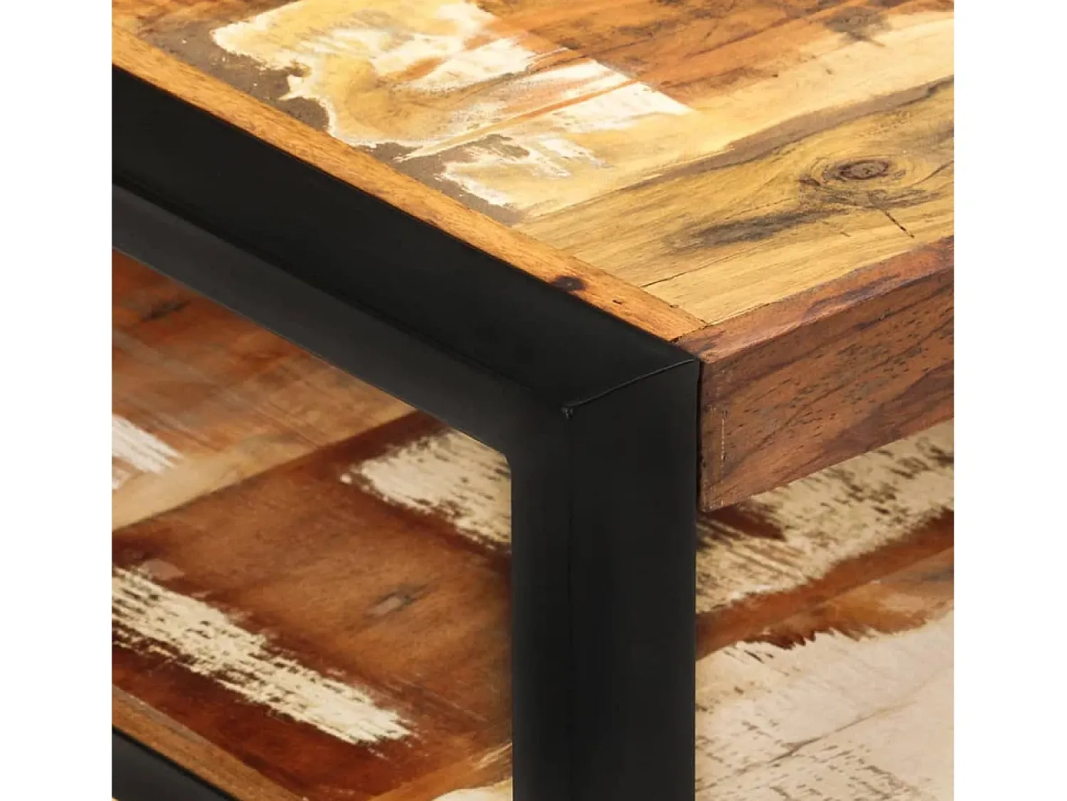 New Mesa de centro 120x60x40 cm madeira recuperada maciça PT891481 Castanho