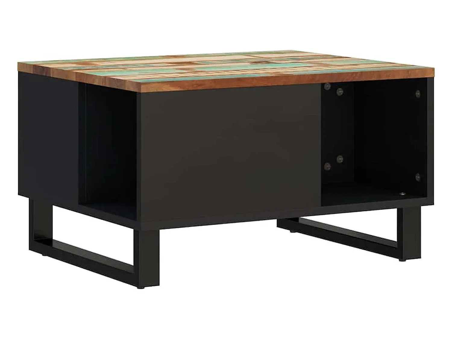Mesa De Centro|vidaxl Mesa de centro 60x50x35 cm madeira recuperada maciça Multicor