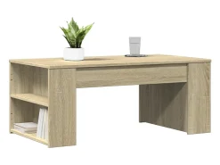 Mesa De Centro* Mesa de centro 102x55x42 cm madeira processada carvalho sonoma PT283772 Castanho