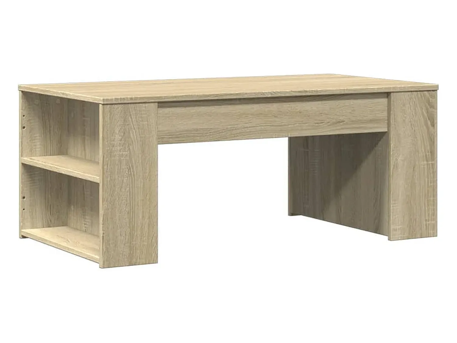 Mesa De Centro* Mesa de centro 102x55x42 cm madeira processada carvalho sonoma PT283772 Castanho