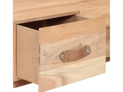 vidaxl Mesa de centro 90x50x35 cm madeira recuperada maciça^ Mesa De Centro