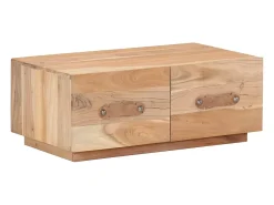 vidaxl Mesa de centro 90x50x35 cm madeira recuperada maciça^ Mesa De Centro