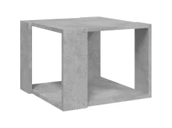 Mesa De Centro| Mesa de centro 40x40x30 cm madeira processada cinza cimento PT482945 Cinzento