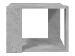 Mesa De Centro| Mesa de centro 40x40x30 cm madeira processada cinza cimento PT482945 Cinzento