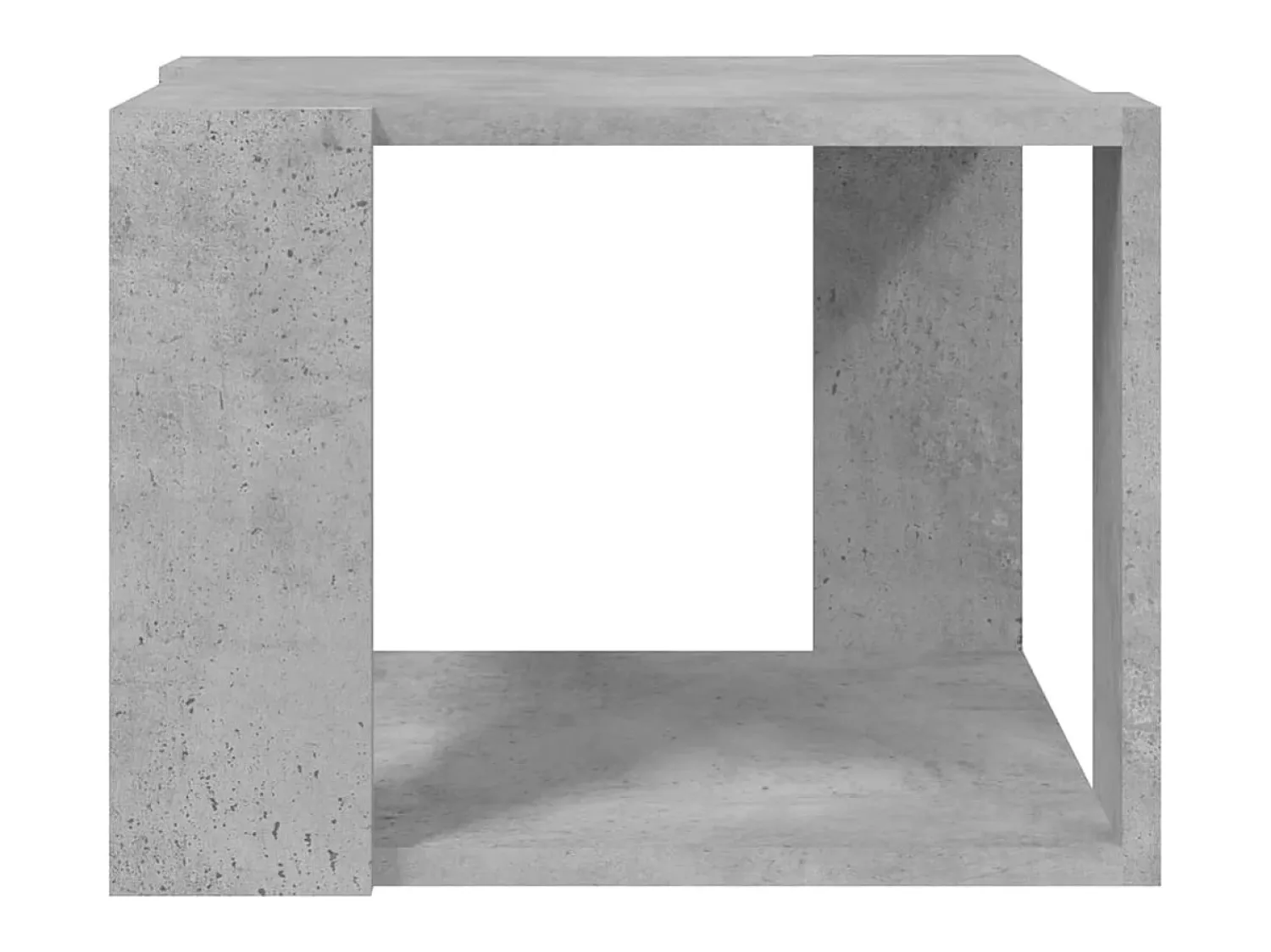 Mesa De Centro| Mesa de centro 40x40x30 cm madeira processada cinza cimento PT482945 Cinzento