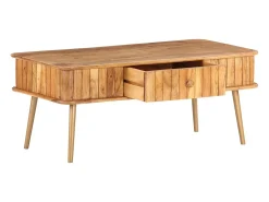 Mesa De Centro*vidaxl Mesa de centro 100x50x40 cm madeira de acácia maciça Natural claro