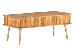 Mesa De Centro*vidaxl Mesa de centro 100x50x40 cm madeira de acácia maciça Natural claro