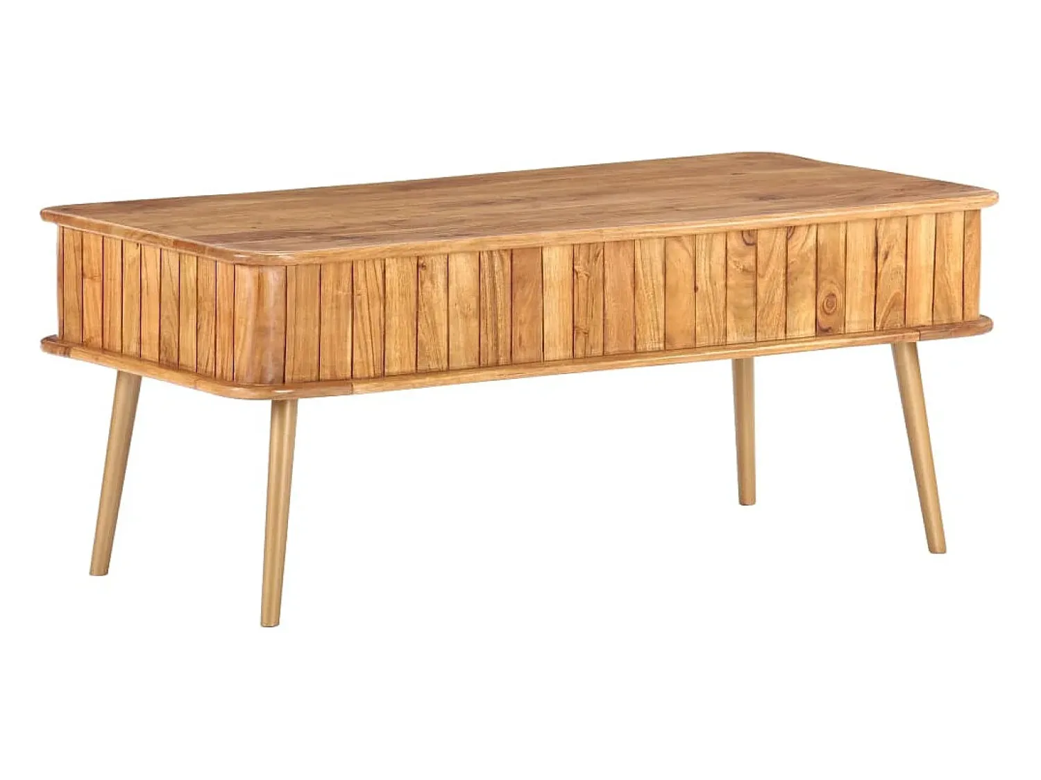 Mesa De Centro*vidaxl Mesa de centro 100x50x40 cm madeira de acácia maciça Natural claro