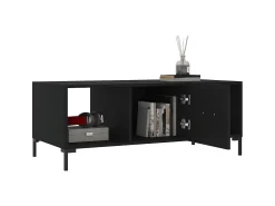 Mesa De Centro| Mesa de centro 102x50x40 cm madeira processada PT890819 Preto