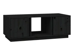 Best Mesa de centro 110x50x40 cm madeira de pinho maciça PT226808 Preto