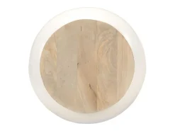 Mesa de centro 51x51x27 cm madeira de mangueira maciça PT526272^ Mesa De Centro