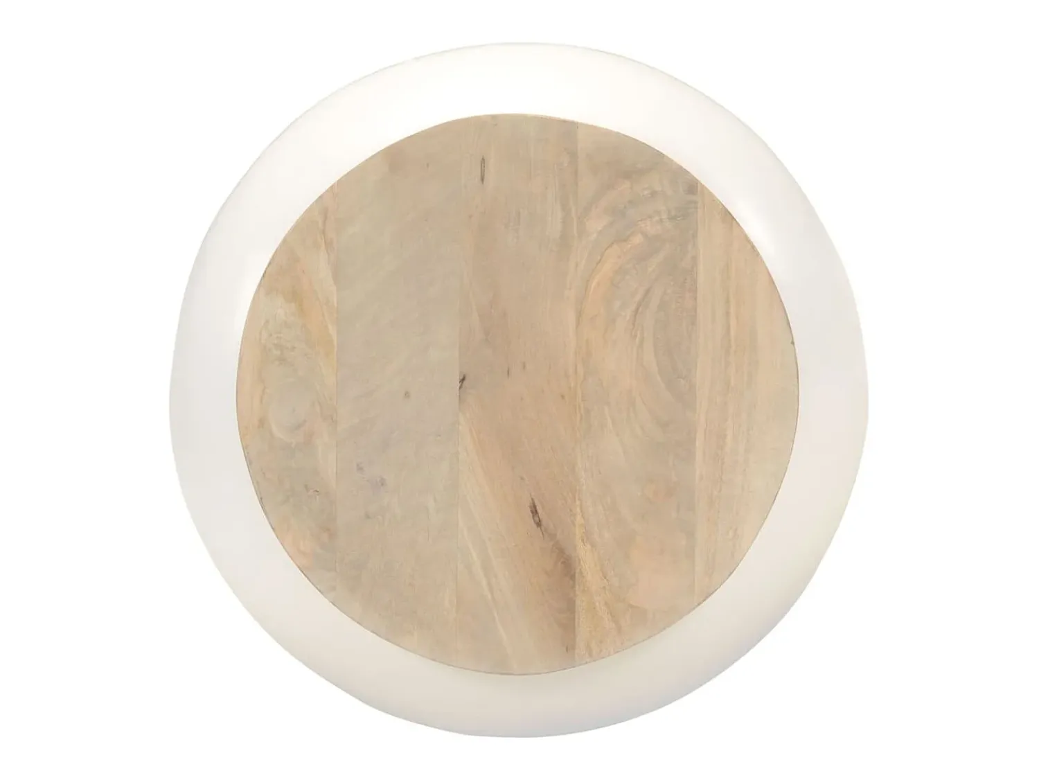 Mesa de centro 51x51x27 cm madeira de mangueira maciça PT526272^ Mesa De Centro