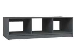 Mesa De Centro| Mesa de centro 110x50x34 cm madeira de pinho maciça PT718291 Cinzento