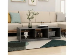 Mesa De Centro| Mesa de centro 110x50x34 cm madeira de pinho maciça PT718291 Cinzento