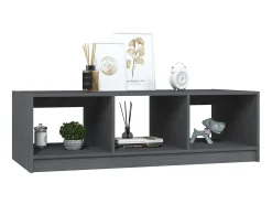 Mesa De Centro| Mesa de centro 110x50x34 cm madeira de pinho maciça PT718291 Cinzento
