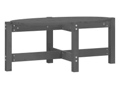 Mesa de centro 87x48x35 cm madeira de pinho maciça cinza PT392574^ Mesa De Centro