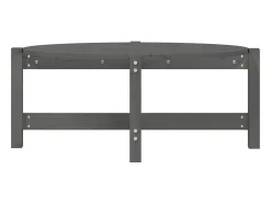 Mesa de centro 87x48x35 cm madeira de pinho maciça cinza PT392574^ Mesa De Centro
