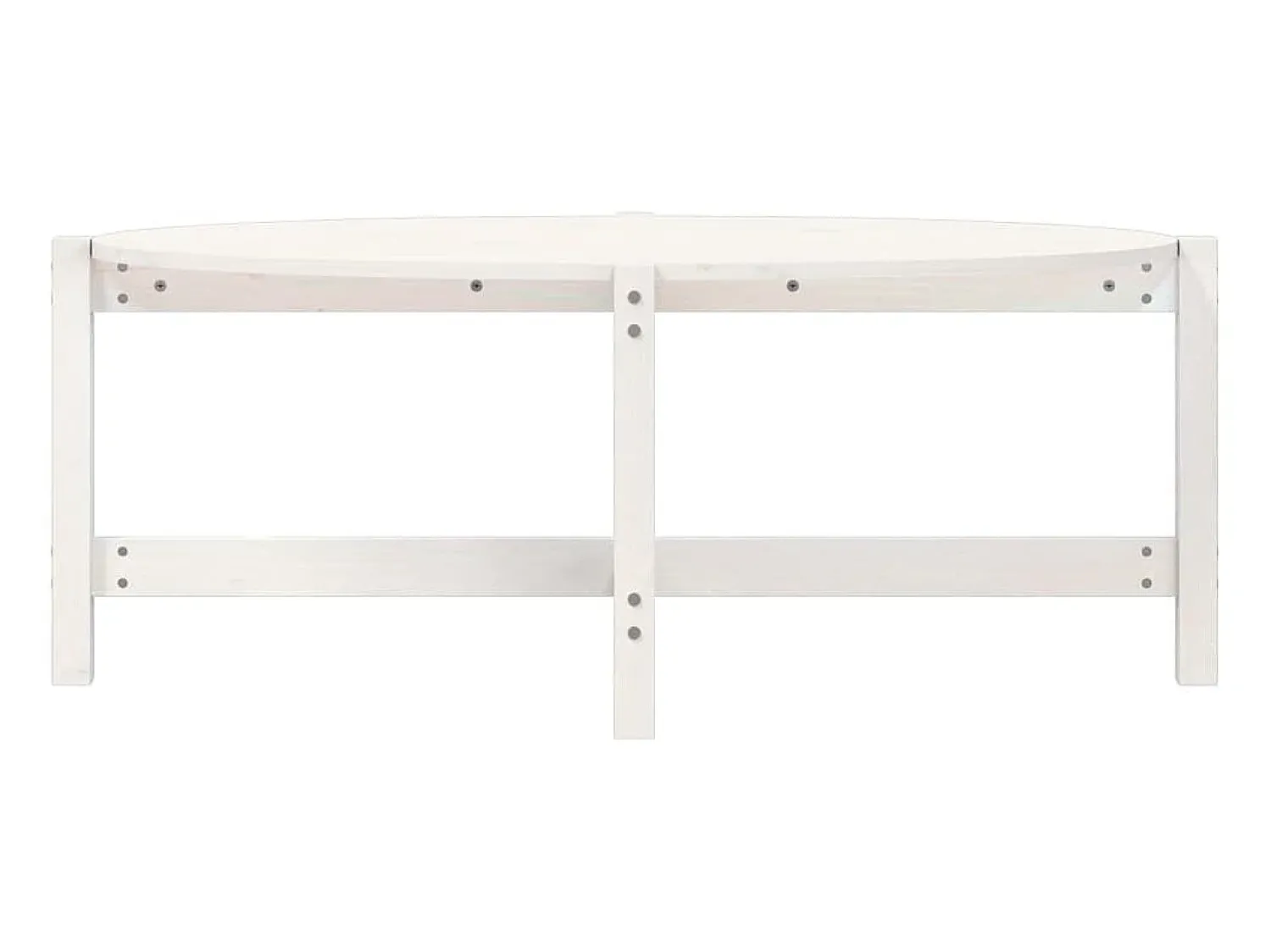 Mesa De Centro* Mesa de centro 118x63x45 cm madeira de pinho maciça PT276413 Branco