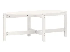 Mesa De Centro* Mesa de centro 118x63x45 cm madeira de pinho maciça PT276413 Branco