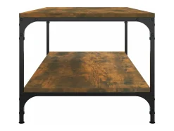 Mesa De Centro|vidaxl Mesa de centro 100x50x40 cm madeira processada carvalho fumado Natural claro