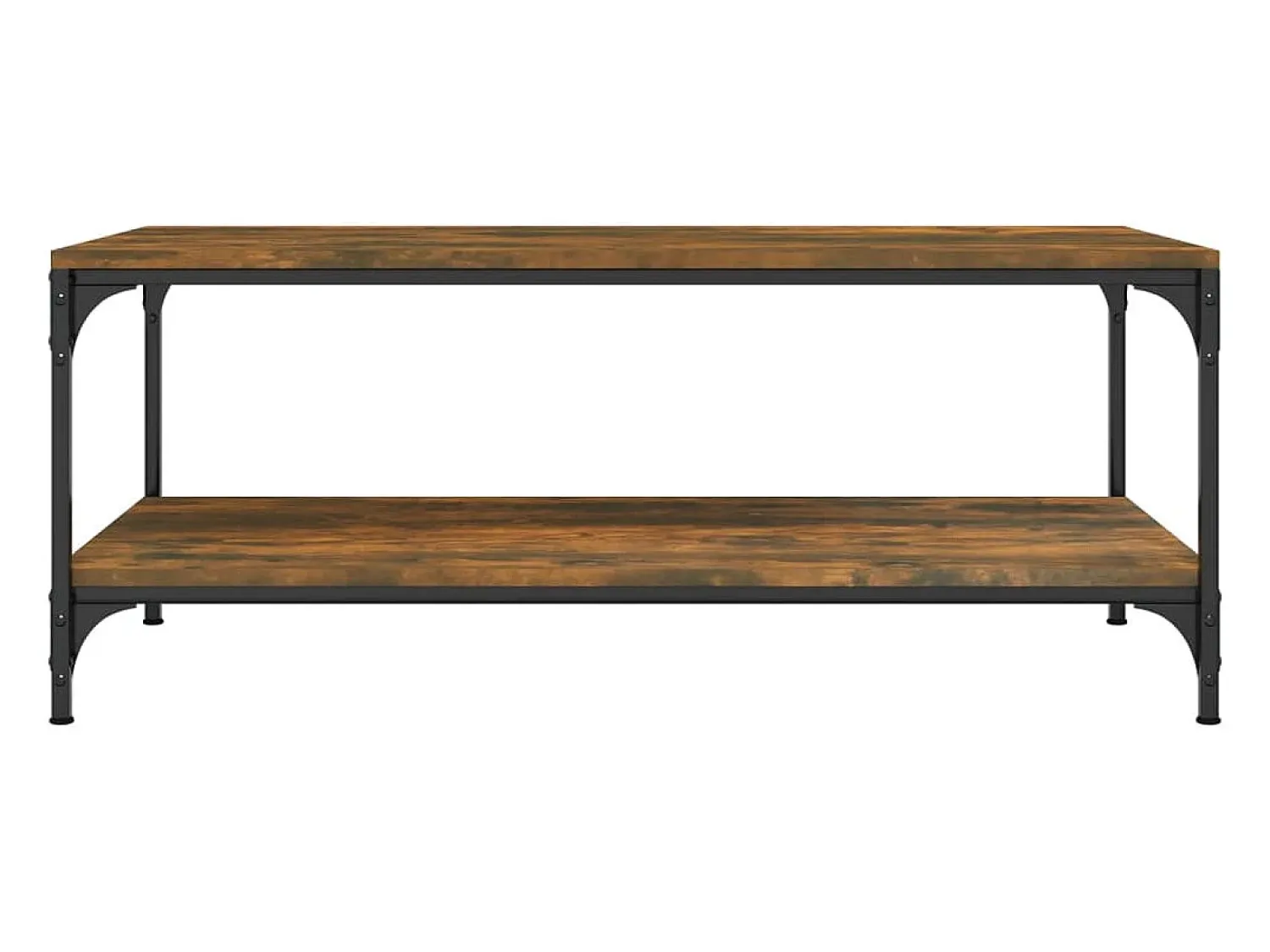 Mesa De Centro|vidaxl Mesa de centro 100x50x40 cm madeira processada carvalho fumado Natural claro